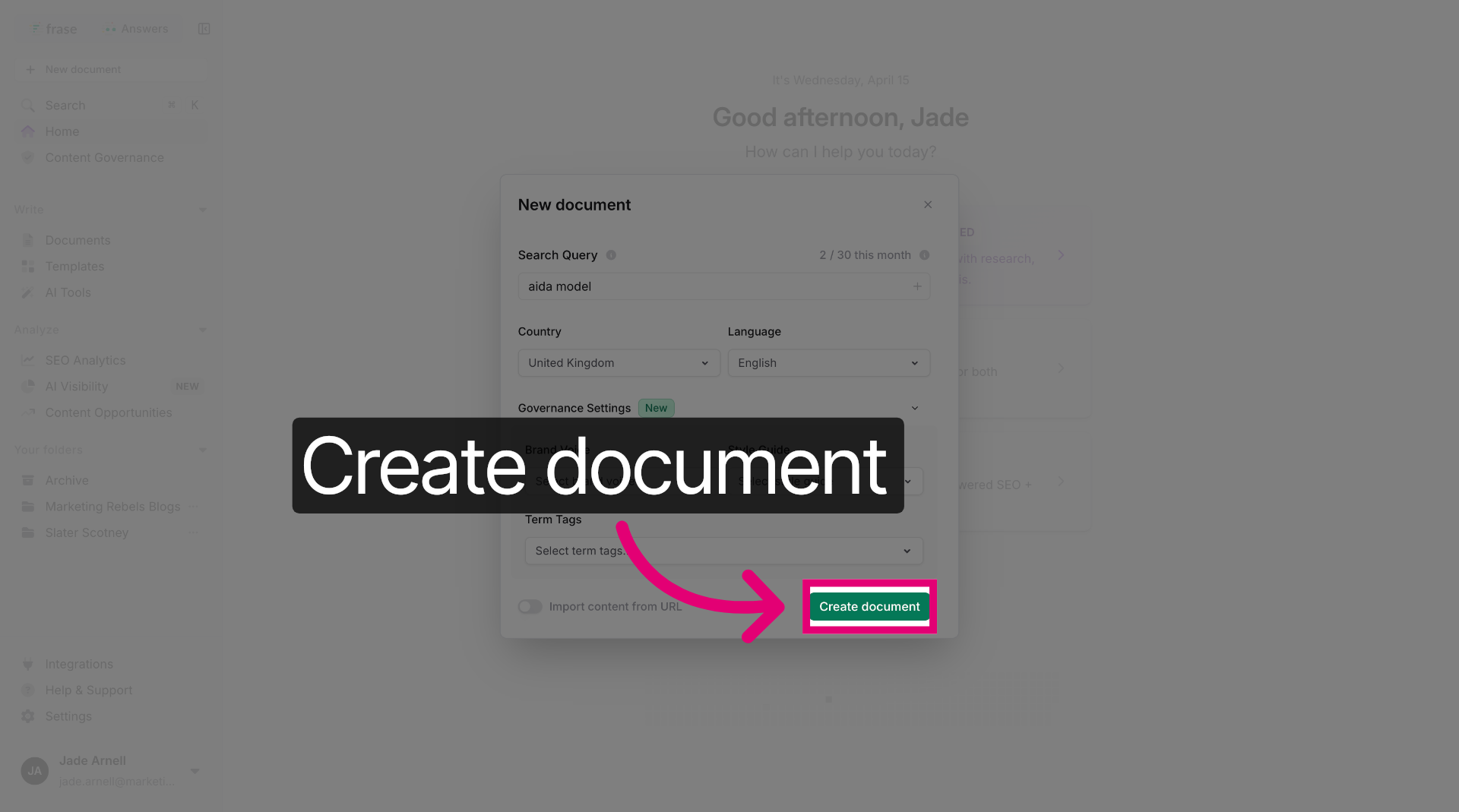 Create New Document