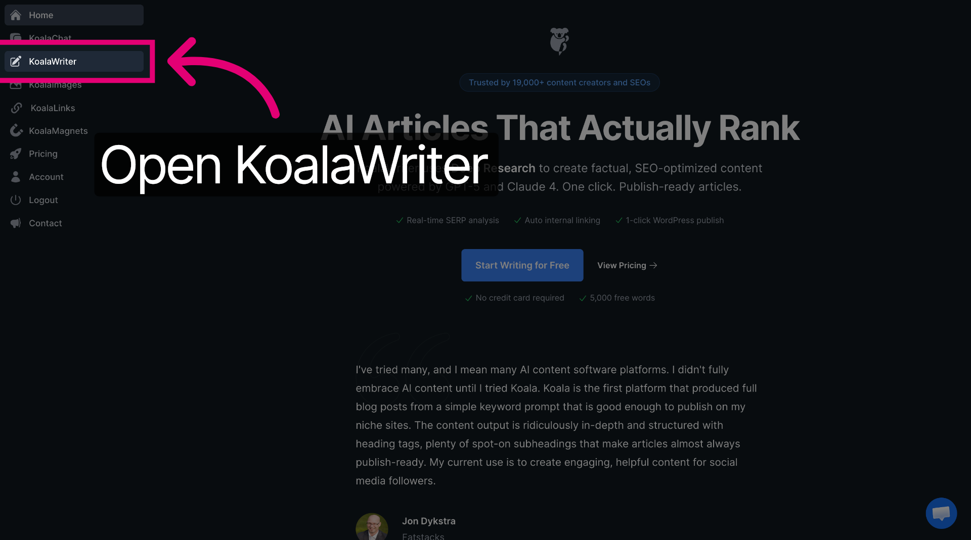 Open KoalaWriter